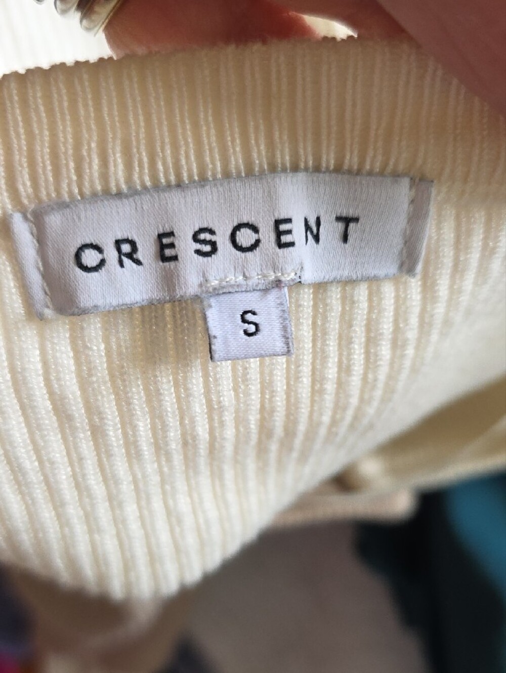 Crescent Cream Ribbed Button-Front Cardigan - Picture 7 of 7